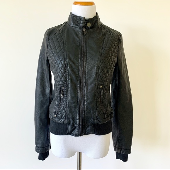 Cavalini Jackets & Blazers - Ci Sono by Cavalini Faux Leather Bomber Jacket S